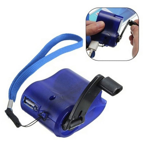 Hot Hand-winding Emergency Charger USB Hand Manual Dynamo for MP3 MP4 Mobile USB PDA Cell Phone Power Bank Emergency Charging