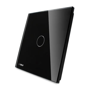 Livolo Luxury White Pearl Crystal Glass, EU standard, Single Glass Panel For 1 Gang  Wall Touch Switch,VL-C7-C1-11 (4 Colors)