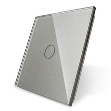 Load image into Gallery viewer, Livolo Luxury White Pearl Crystal Glass, EU standard, Single Glass Panel For 1 Gang  Wall Touch Switch,VL-C7-C1-11 (4 Colors)