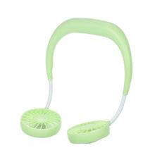 Load image into Gallery viewer, New USB Rechargeable Wearable Portable Hand Free Neckband Fan Personal Mini Neck Double Fans 3 Speed Adjustable for Home Office